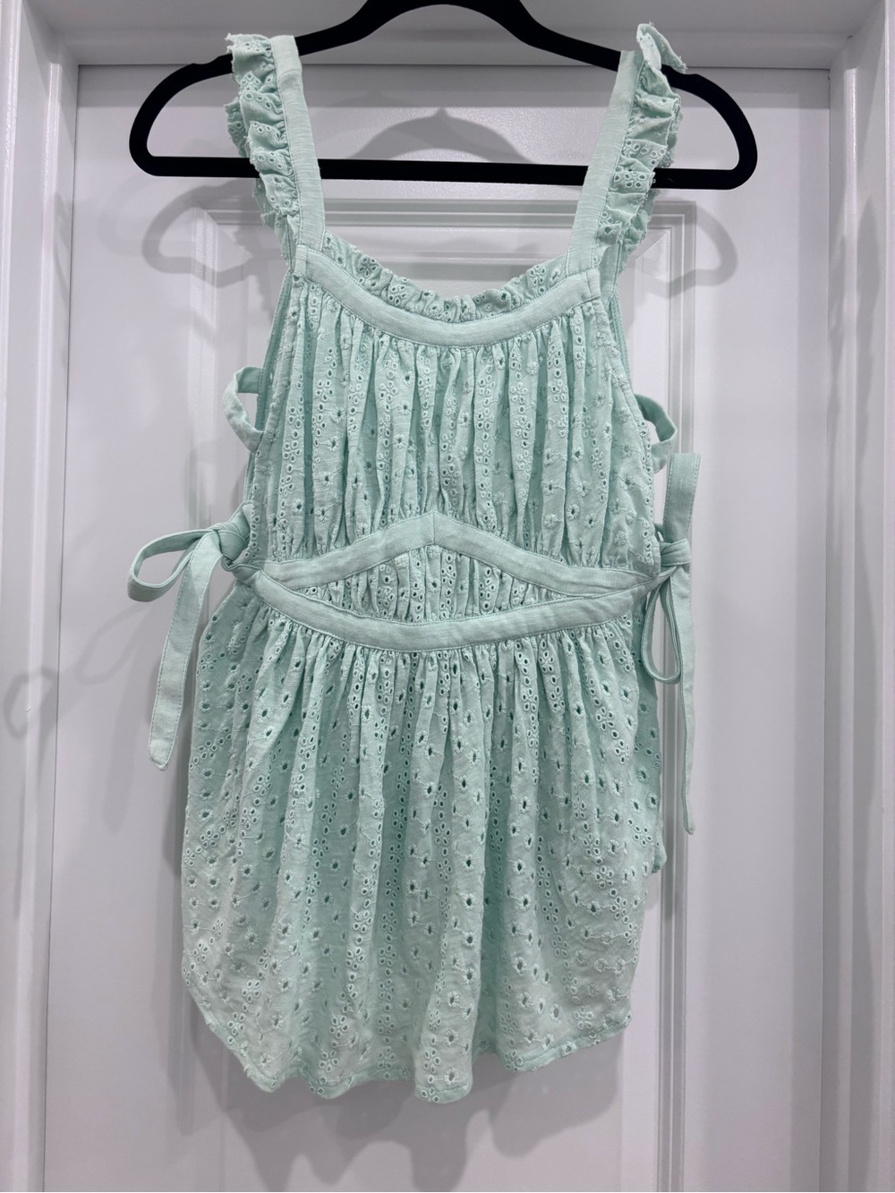 free people eyelet babydoll tank